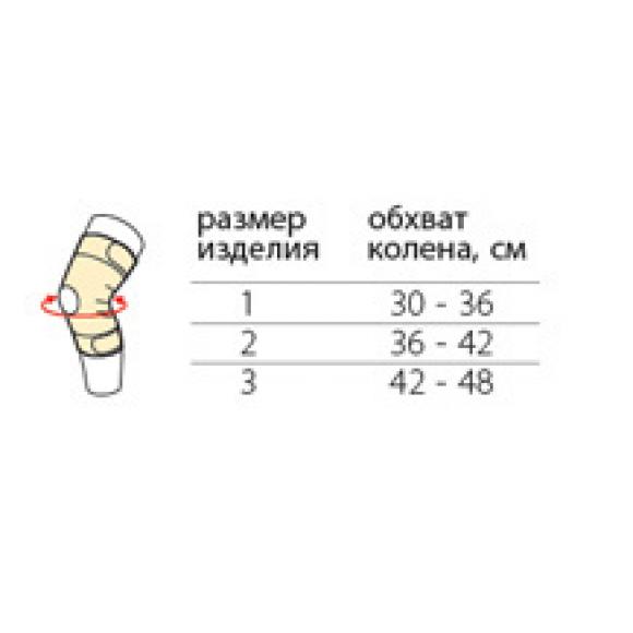 Бандаж на коленный сустав разъемный с кольцом (неопреновый)